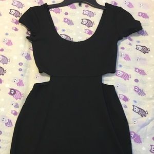 Black cut out dress